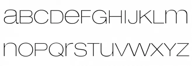 LowveticaUltraThin 字体 小写