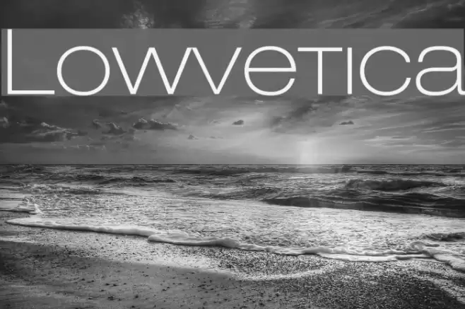 Lowvetica Font examples