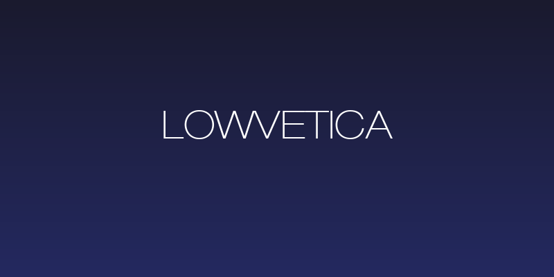 Lowvetica Social Header