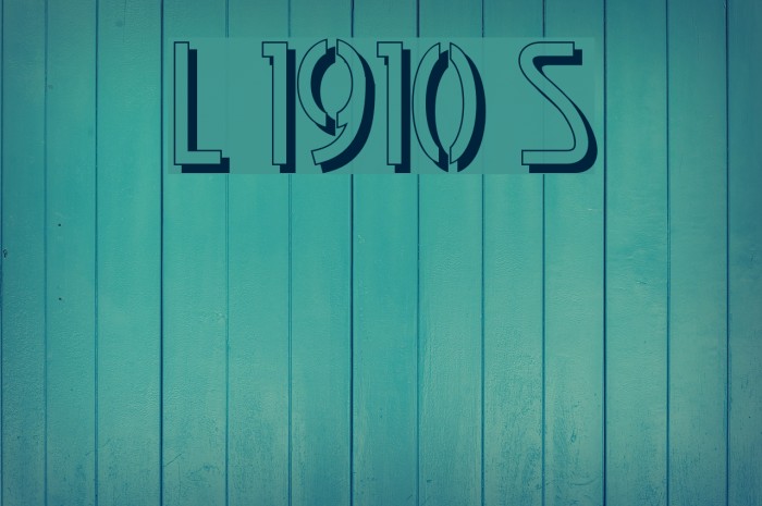 Loxembourg 1910 Shadow Font examples