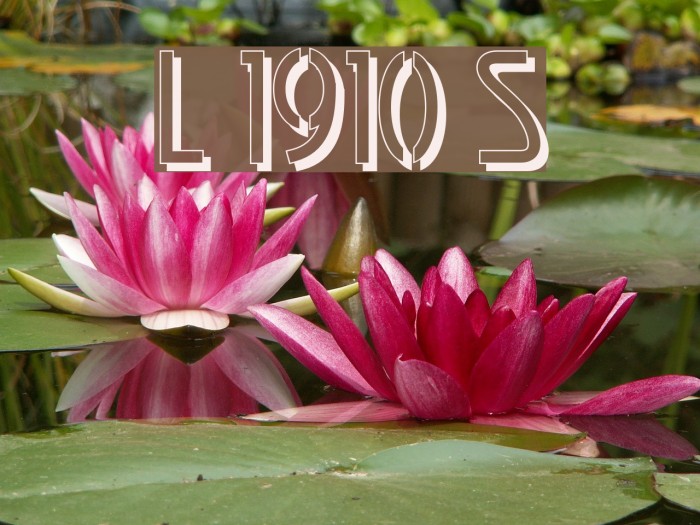 Loxembourg 1910 Shadow Font examples