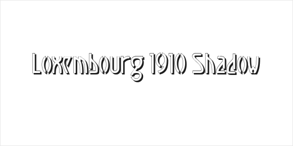 Loxembourg 1910 Shadow Logo