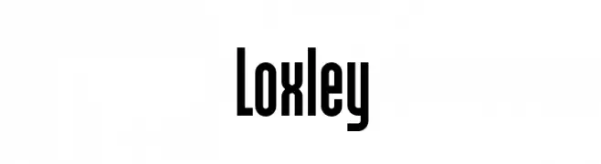 Loxley  フリーフォントのダウンロード