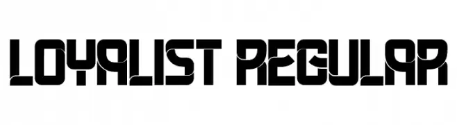 Loyalist Regular  font caratteri gratis