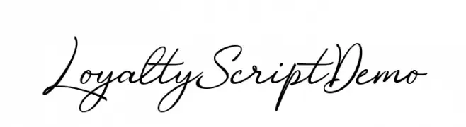 LoyaltyScriptDemo  font caratteri gratis