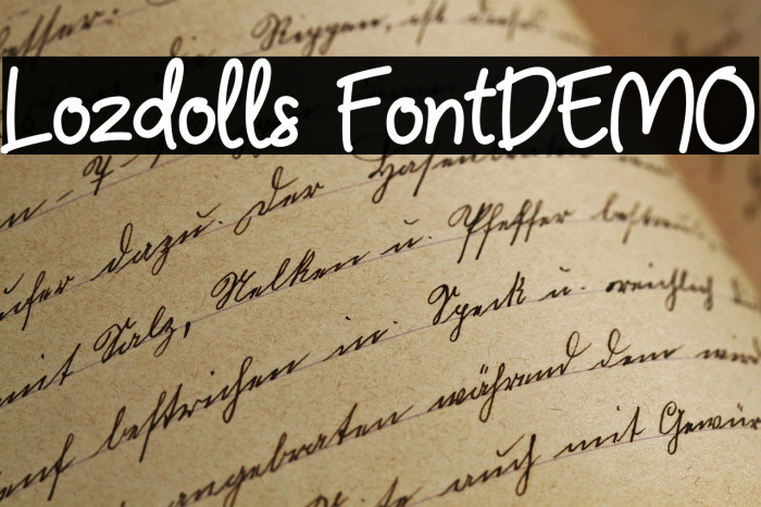 Lozdolls FontDEMO Example 1