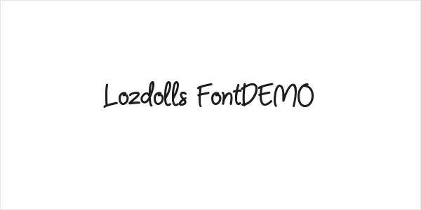 Lozdolls FontDEMO Logo