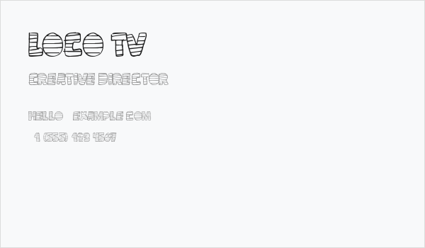 loco tv Business Card