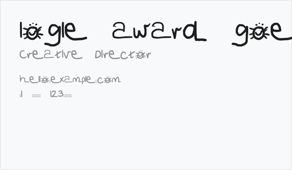 logie award goes too Business Card