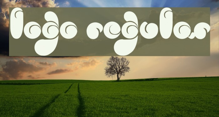 logo Regular Font examples
