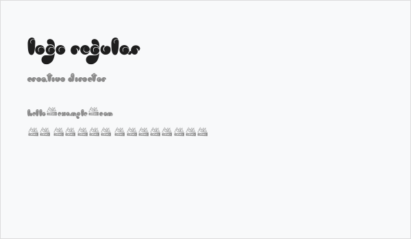 logo Regular Business Card