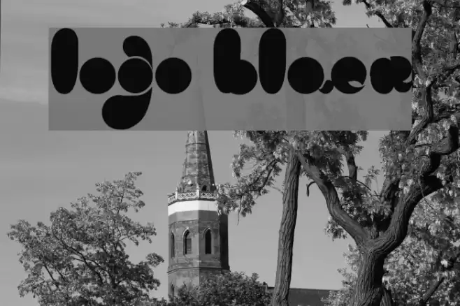 logo black Schriftart examples