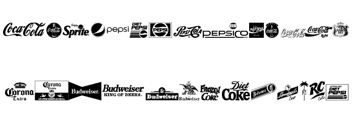 logos and logos tfb Font LOWERCASE