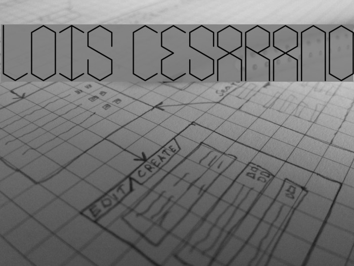lois Cesarano Font examples