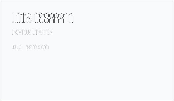lois Cesarano Business Card