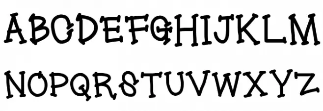 lollipop Font UPPERCASE