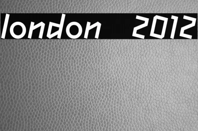 london 2012 Font examples