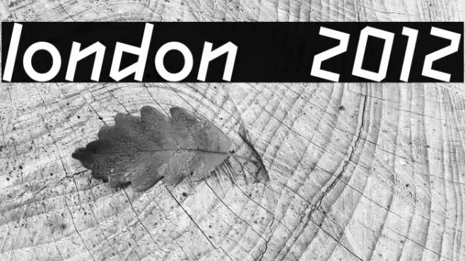 london 2012 Font examples