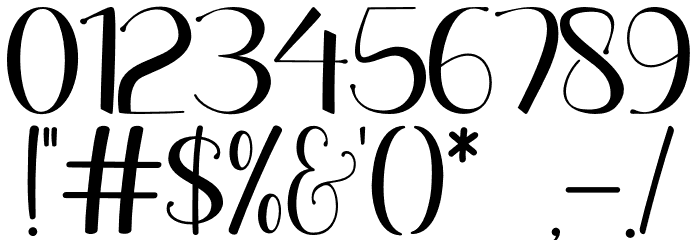 long island - Personal Use Font OTHER CHARS