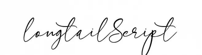 longtail Script  フリーフォントのダウンロード