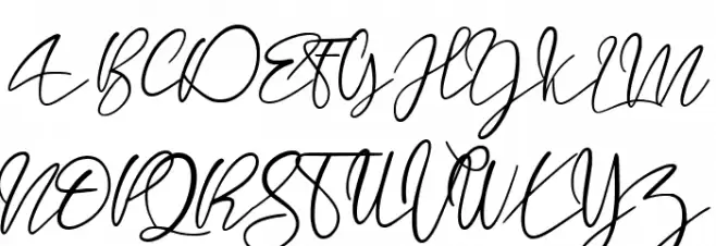 longtail Script Fonte MAIÚSCULAS