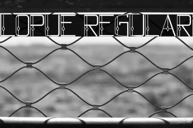 lopue Regular Font examples
