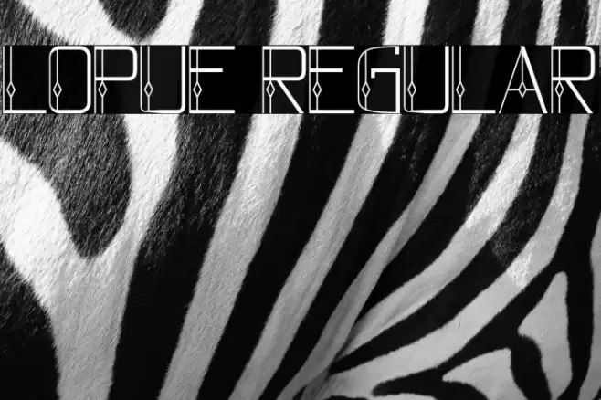 lopue Regular Font examples