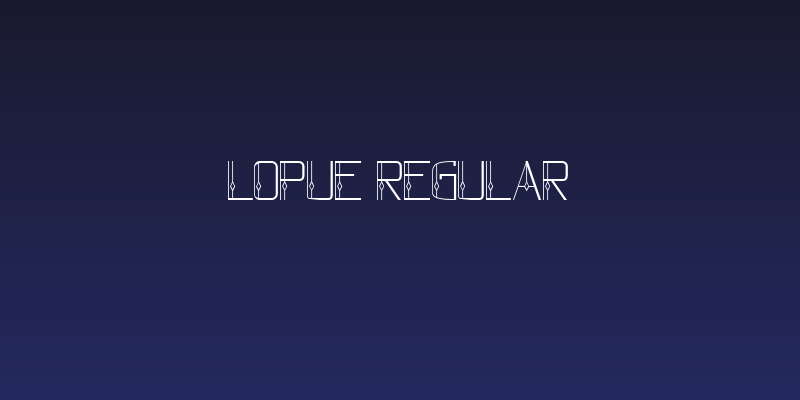 lopue Regular Social Header