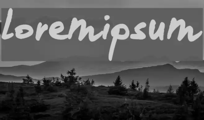 loremipsum Font examples