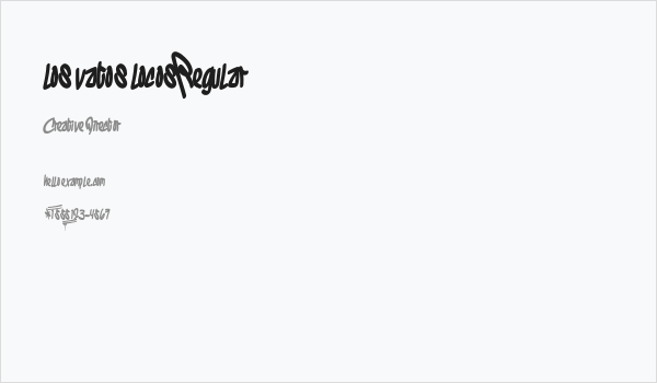 los vatos locosRegular Business Card