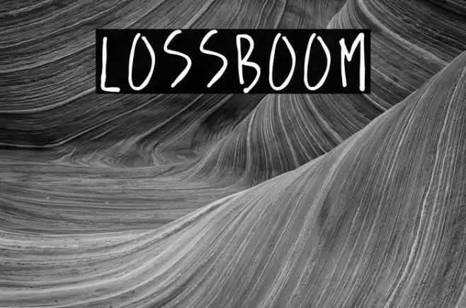 lossboom Font examples