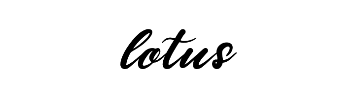 lotus  フリーフォントのダウンロード