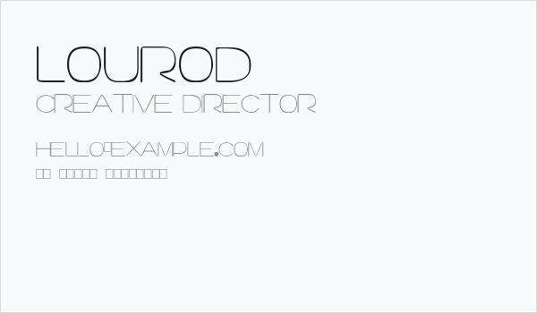 lourod Business Card
