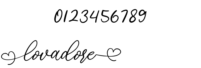 lovadore Font OTHER CHARS