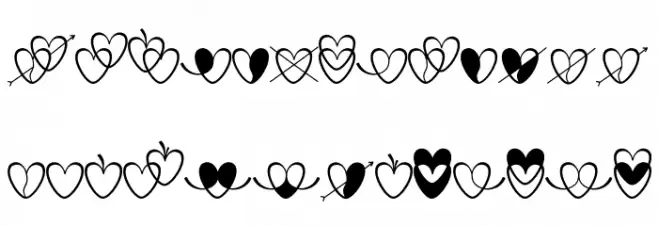 love art design خط أحرف صغيرة