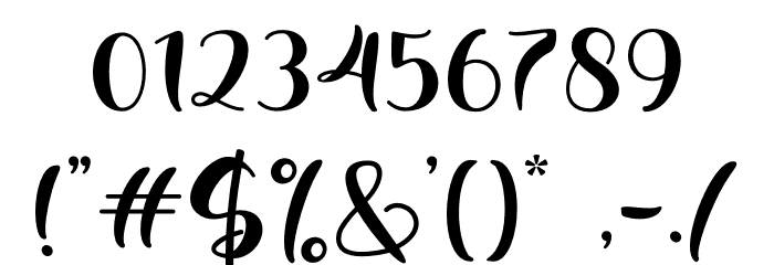 love barlley Font OTHER CHARS