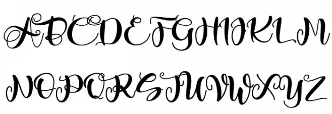 love barlley Schriftart Groß