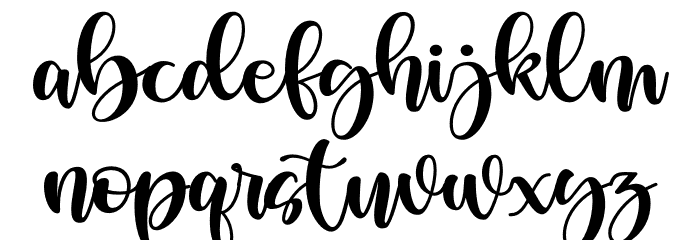 love barlley Font LOWERCASE
