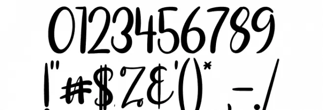 love erlia Font OTHER CHARS