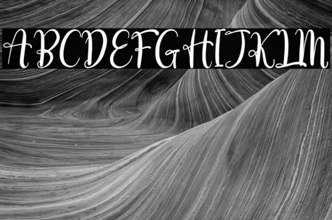 love erlia Font examples