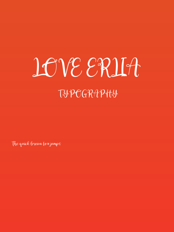 love erlia Poster