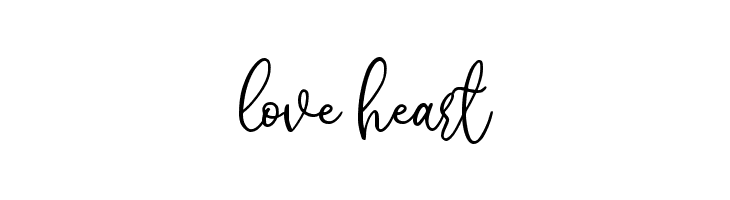 love heart  font caratteri gratis