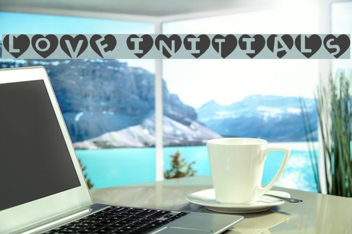 love initials Font examples