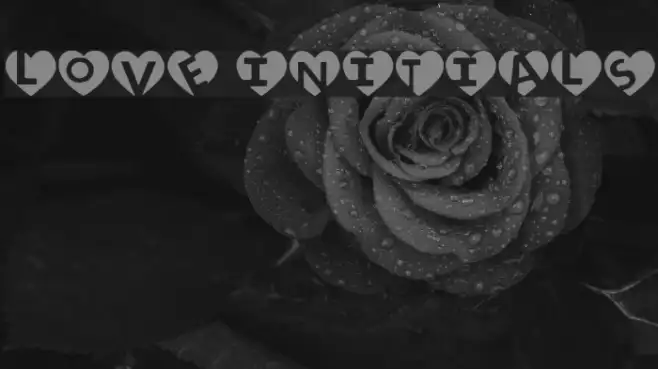 love initials Example 3