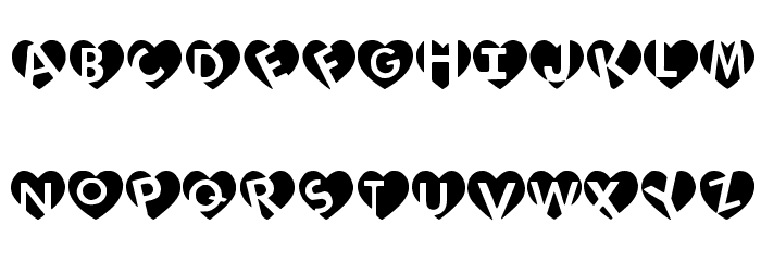love initials Font LOWERCASE