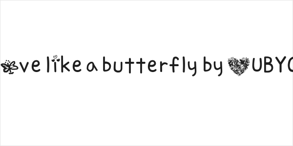 love like a butterfly by OUBYC Logo
