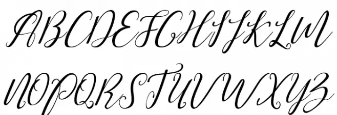 love malia art design Font UPPERCASE