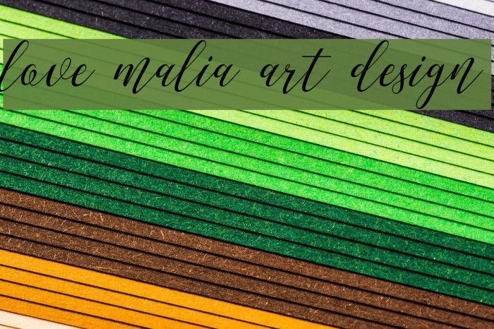 love malia art design Font examples