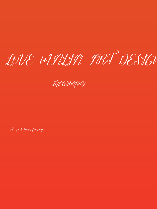 love malia art design Poster