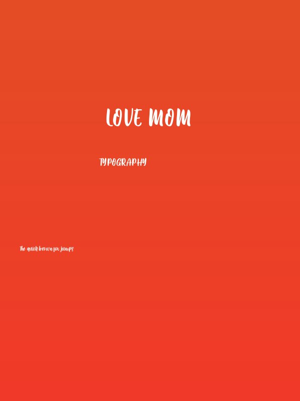love mom Poster